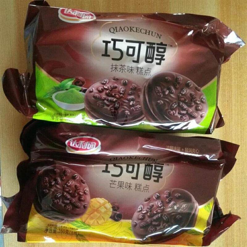 巧可醇巧克力饼干芒果味抹茶味下午茶网红休闲零食儿童零食