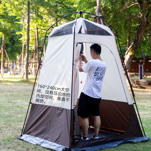 户外露营帐篷沐浴帐篷钓鱼防嗮帐篷便携式速开野外厕所帐篷