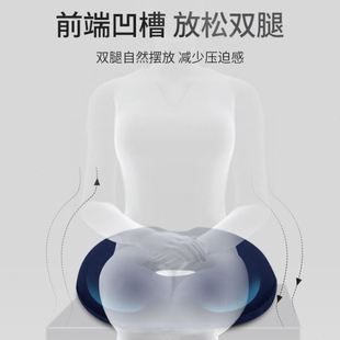 圆形汽车椅垫记忆棉透气 公室坐垫久坐椅子垫学生加厚屁垫四季