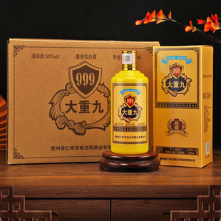 大重九白酒酱香型纯粮食白酒500ml*6瓶礼盒包装送礼