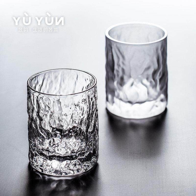 昱韵 日式玻璃杯家用锤纹ins饮料杯果汁杯牛奶杯啤酒杯威士忌杯子,餐饮具,洋酒/威士忌杯,淘宝优惠券,粉丝福利购,淘宝优惠卷