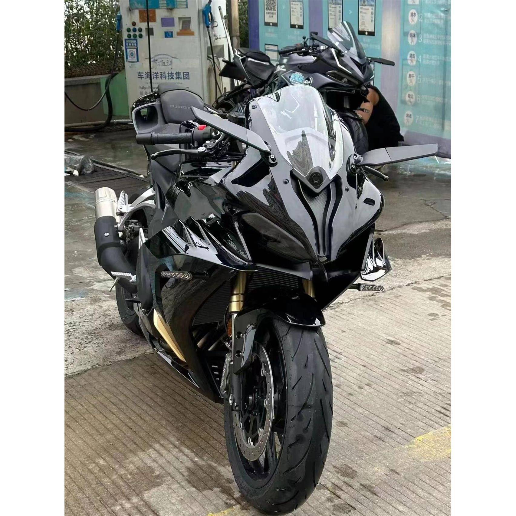 适用24 25赛800 赛600RS改装下唇RH定风翼后视镜竞技加高风挡配件