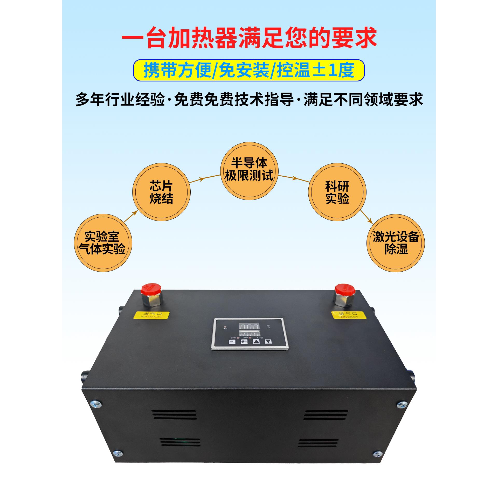 压缩空气加热器小型燃气加热器管道冷凝水除湿加热干燥精确温度控