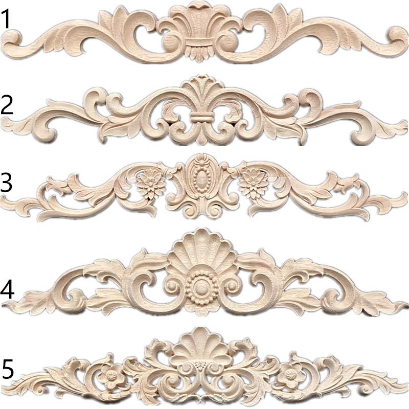 东阳木雕实木欧式贴花背景墙装饰花家具柜子门花婚礼布景木雕大花