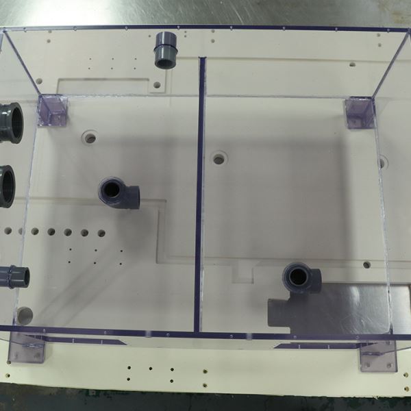 透明PVC板塑料板定 制透明箱体加工防静电半导体清洗塑胶模具