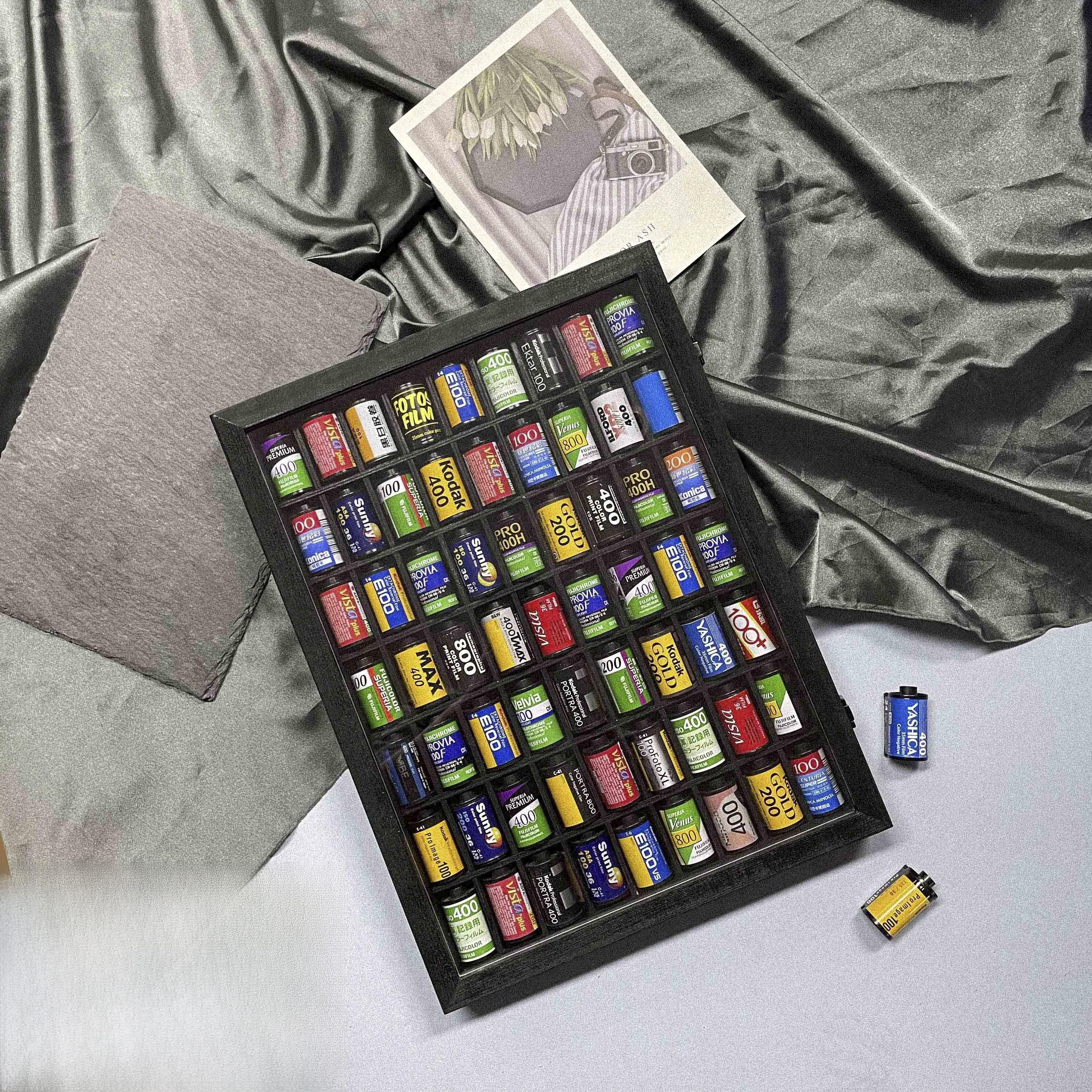 135电影盒式磁带收集展示盒电影120电影存储盒装饰框盒式磁带生日