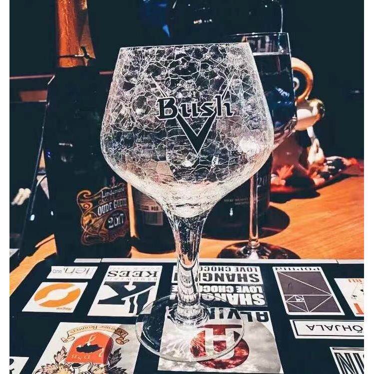 比利时原装进口破布啤酒布什冰裂特别杯果味啤酒杯