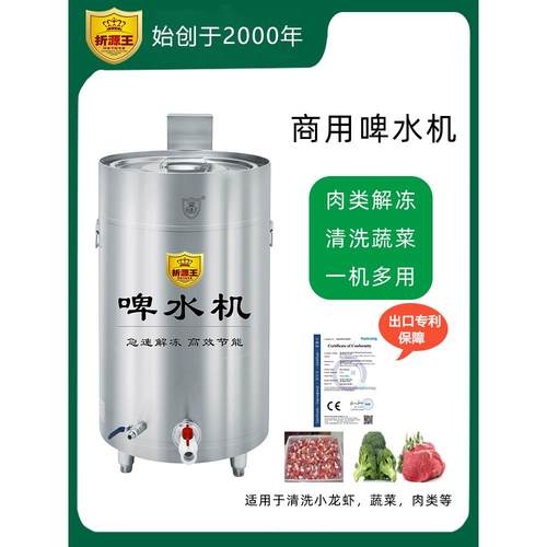 全自动啤水机啤肉机洗肉机解冻机商用肉类清洗机洗菜机餐饮