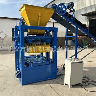 QT4-26型半自动空心砌块砖机大型小型移动式制砖机路面水泥砌块机