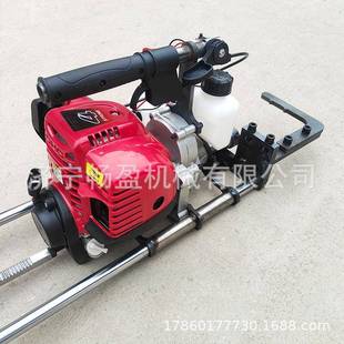 光伏支架打对穿孔机器汽油钻孔机钢铁打孔神器光伏发电桩打洞