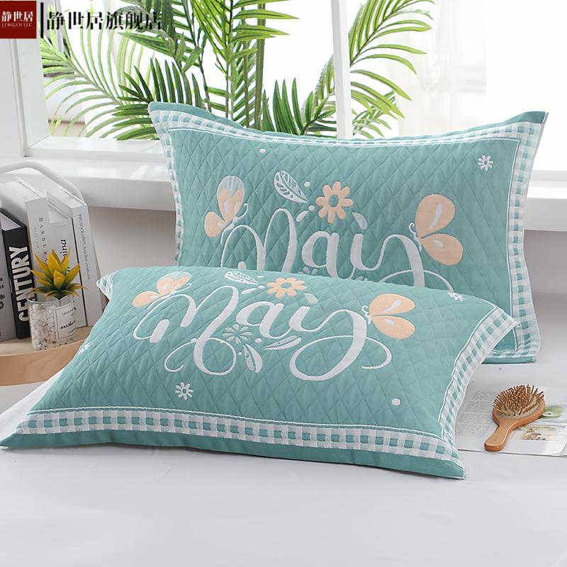 三层纱布枕巾52*80棉加厚四季