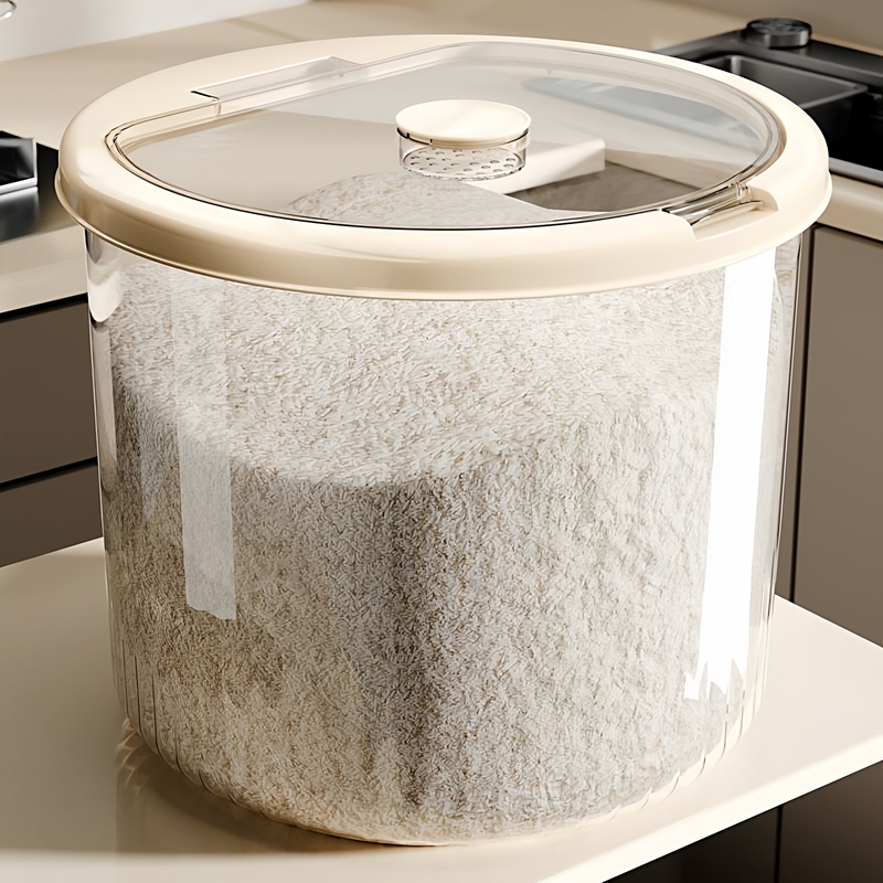新款家用带轮大容量密封米桶