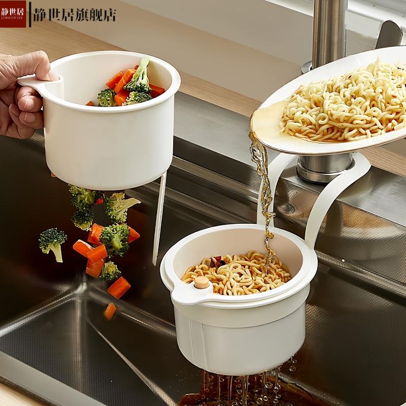 可挂式水沥水篮家用厨房分离食物