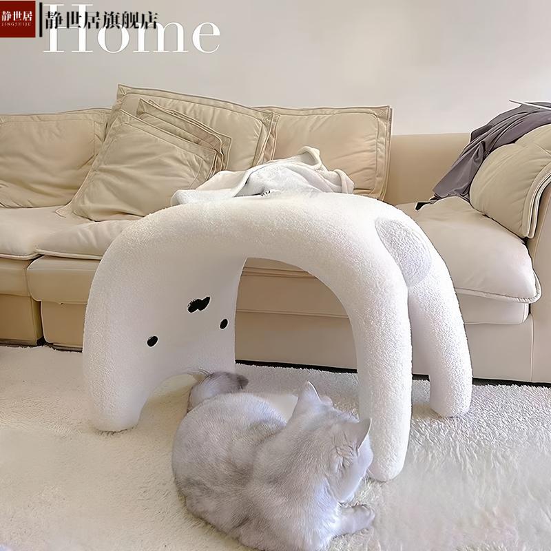 网红猫咪化妆凳梳妆凳门口换鞋凳