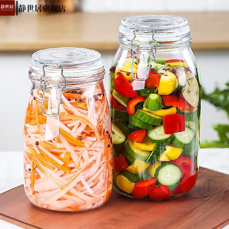 泡菜坛子零售玻璃家用密封罐瓶