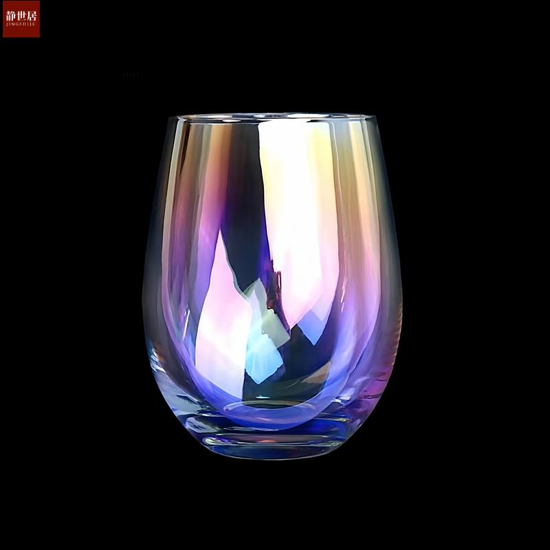 水晶玻璃描金边蛋杯牛奶水果