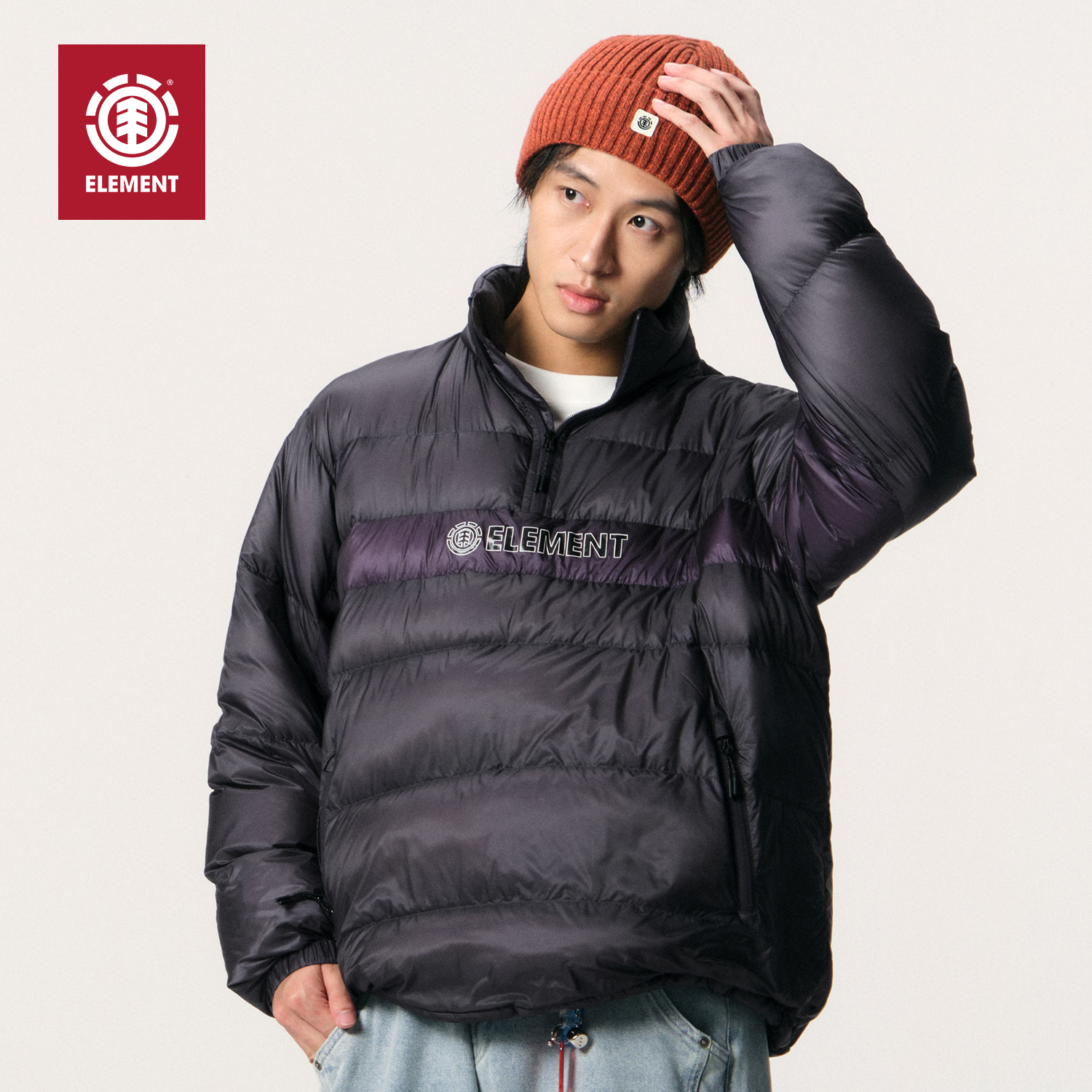 美国ELEMENT滑板轻薄羽绒服