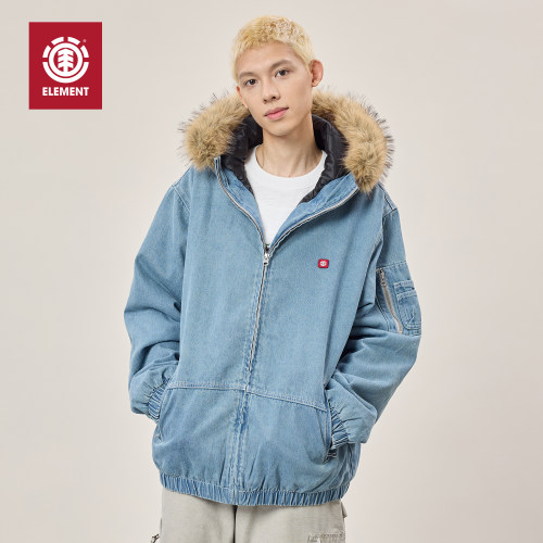 美国ELEMENT滑板牛仔棉服