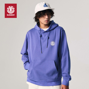 美国ELEMENT滑板连帽重磅卫衣男复古logo印花内里磨毛正肩上衣潮