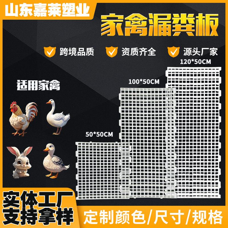 鸡用漏粪板100*50 雏鸡鸭鹅加厚塑料接粪板 家禽兔子家禽漏粪板