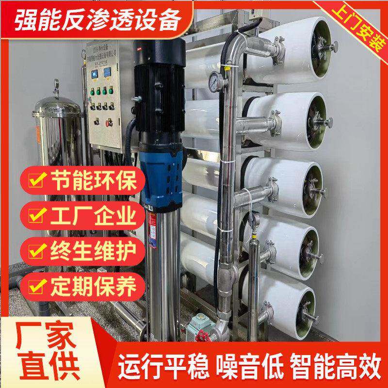 强能性能稳定时产10吨纯净水设备 RO反渗透设备
