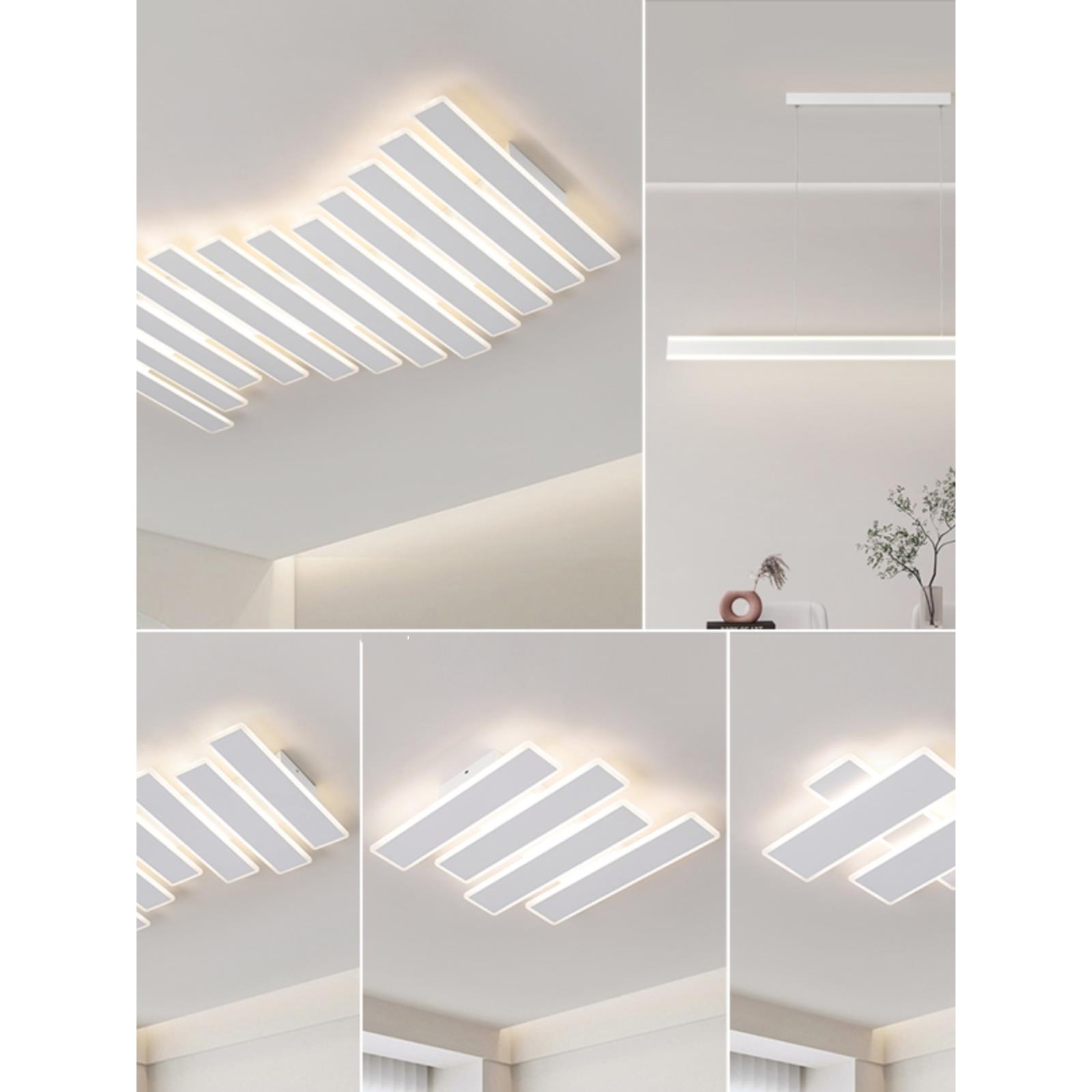 客厅吸顶灯led简约现代大气创意鱼骨家用大厅主灯具全屋套餐组合