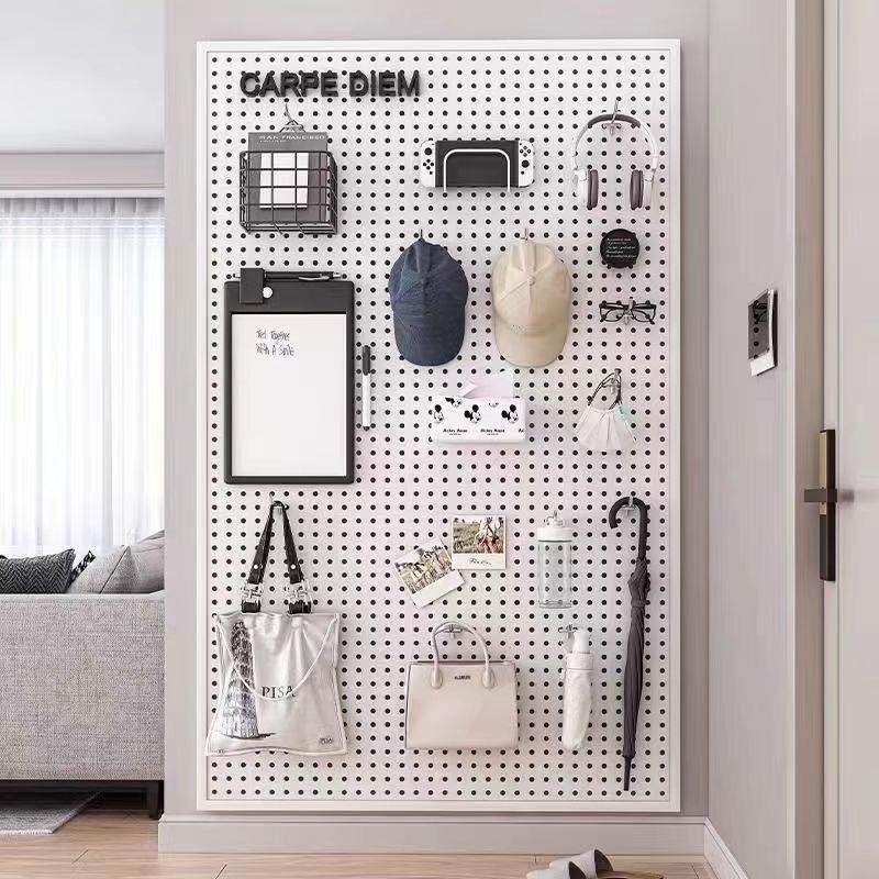 圆孔洞洞板置物架收纳架墙上饰品展示架多功能书桌整理宿舍隔板,收纳整理,收纳洞洞板,淘宝优惠券,粉丝福利购,淘宝优惠卷