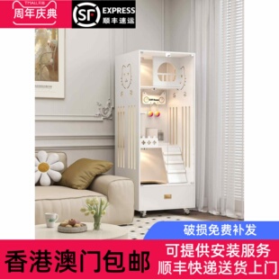 香港包邮猫别墅带厕所一体猫砂盆不占地小户型猫屋家用室内猫窝猫