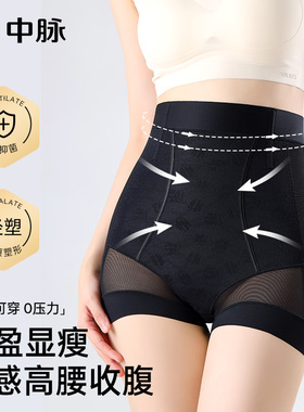 中脉高腰7A轻塑收腹裤专业塑身面料无痕透气美体裤1134