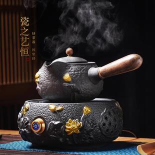电陶炉煮茶器小型家用陶瓷煮茶壶办公室煮茶炉专用烧茶壶茶具套装