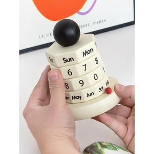 创意台历斯堪的纳维亚风格装饰万年历网红日历装饰办公室桌面夫妇
