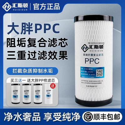 汇斯顿10寸大胖PPC折叠复合阻垢滤芯小鱼儿滨特尔大白瓶滤芯