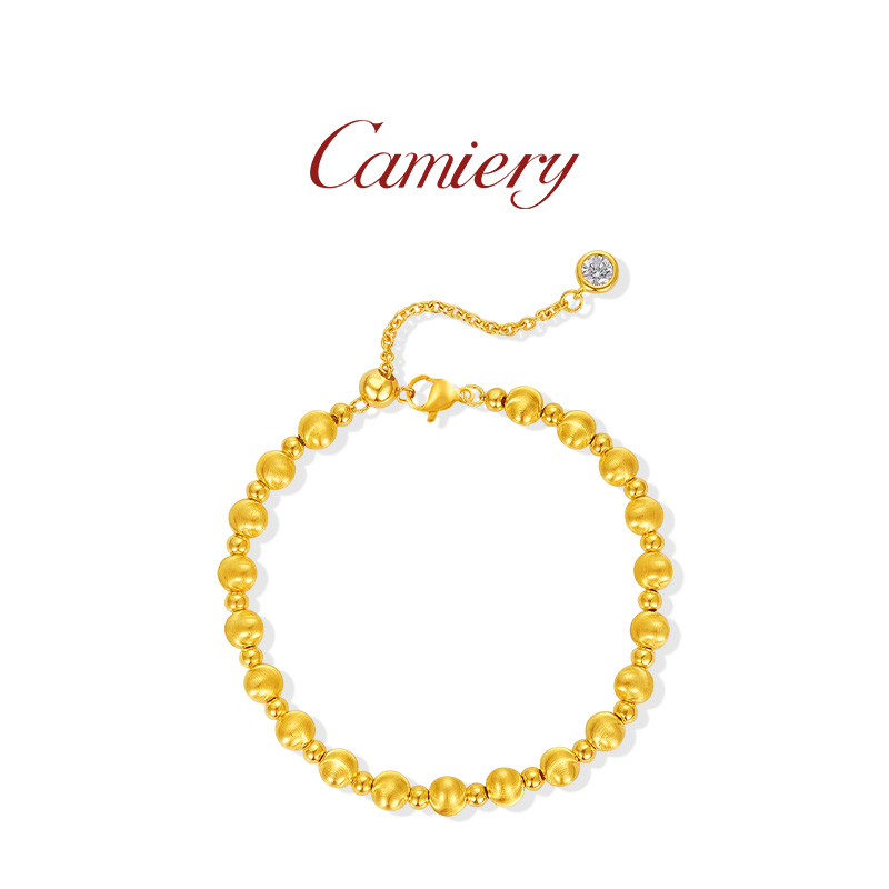 猫眼实心珠珠手链原创设计叠戴