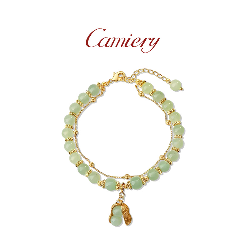 【转运爆款】百搭好事花生手链 镀24K金保色 招财保平安福禄护身