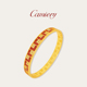 CAMIERY点钻传福手镯女士轻奢小众精致沙金手镯黄金仿真新年礼物