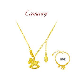 CAMIERY原创设计木马有钱项链女款 手链 百搭高级感锁骨链送同款