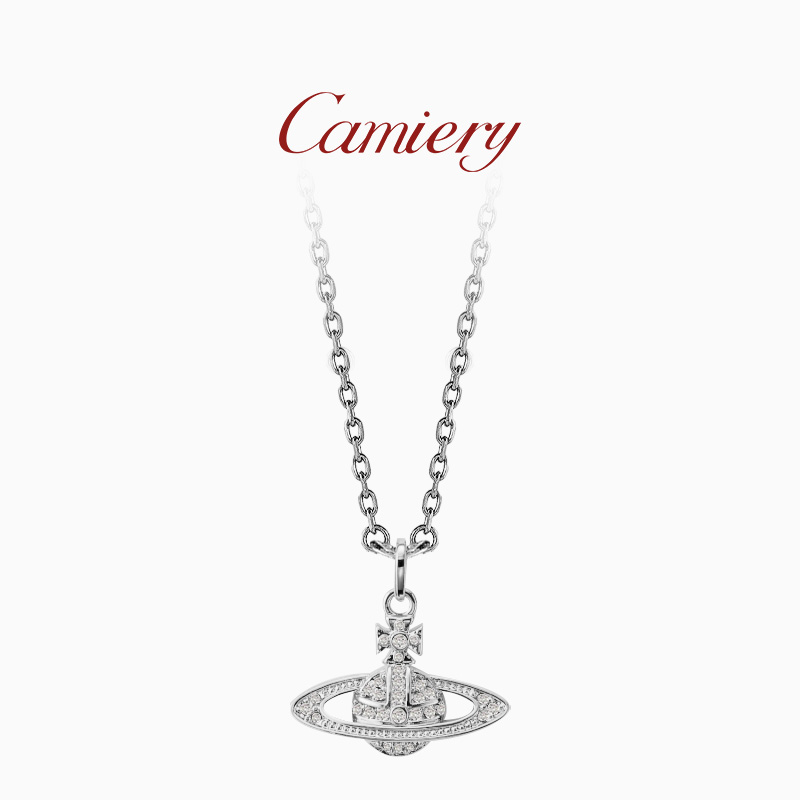 CAMIERY【新店福利】土星项链女渡18K金防水法式小众设计气质百搭