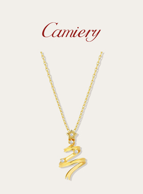 圣诞树项链24K金配饰礼物女生