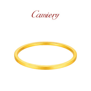 无负担极简风 CAMIERY 镀24K金 方糖手镯 遇水不褪色 新店冲量
