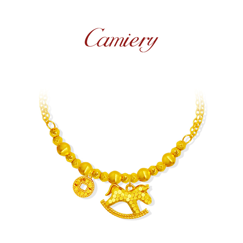 马铜钱手链女款原创ins小众设计