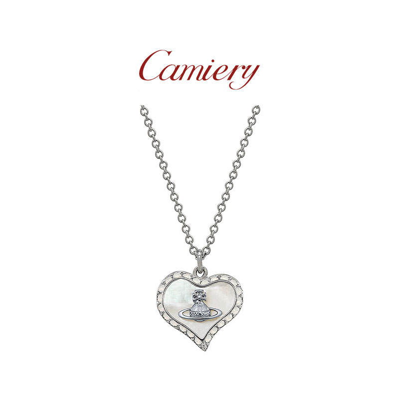 西太后土星心形项链女配饰高级感