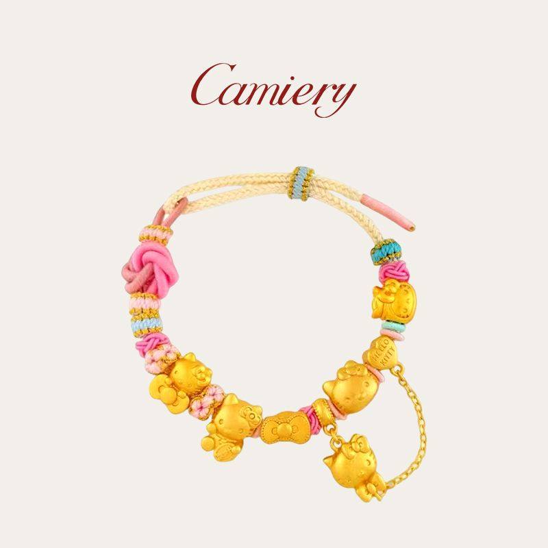 Hello Kitty招财猫手链女生款2025新款轻奢小众精致高颜值学生党