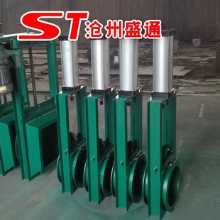 速发气动插板阀 矽胶软密封水闸阀 平板闸阀z 手动插板阀