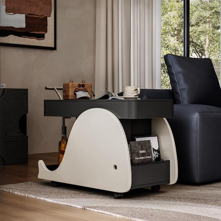 推拉小茶几沙发边柜多功能可移动升降储物置物架小推车客厅小茶桌