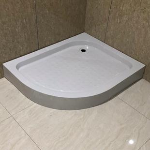 箱房车防水挡水条盆 简易弧扇形淋浴房底座底盆底盘浴室卫生间集装