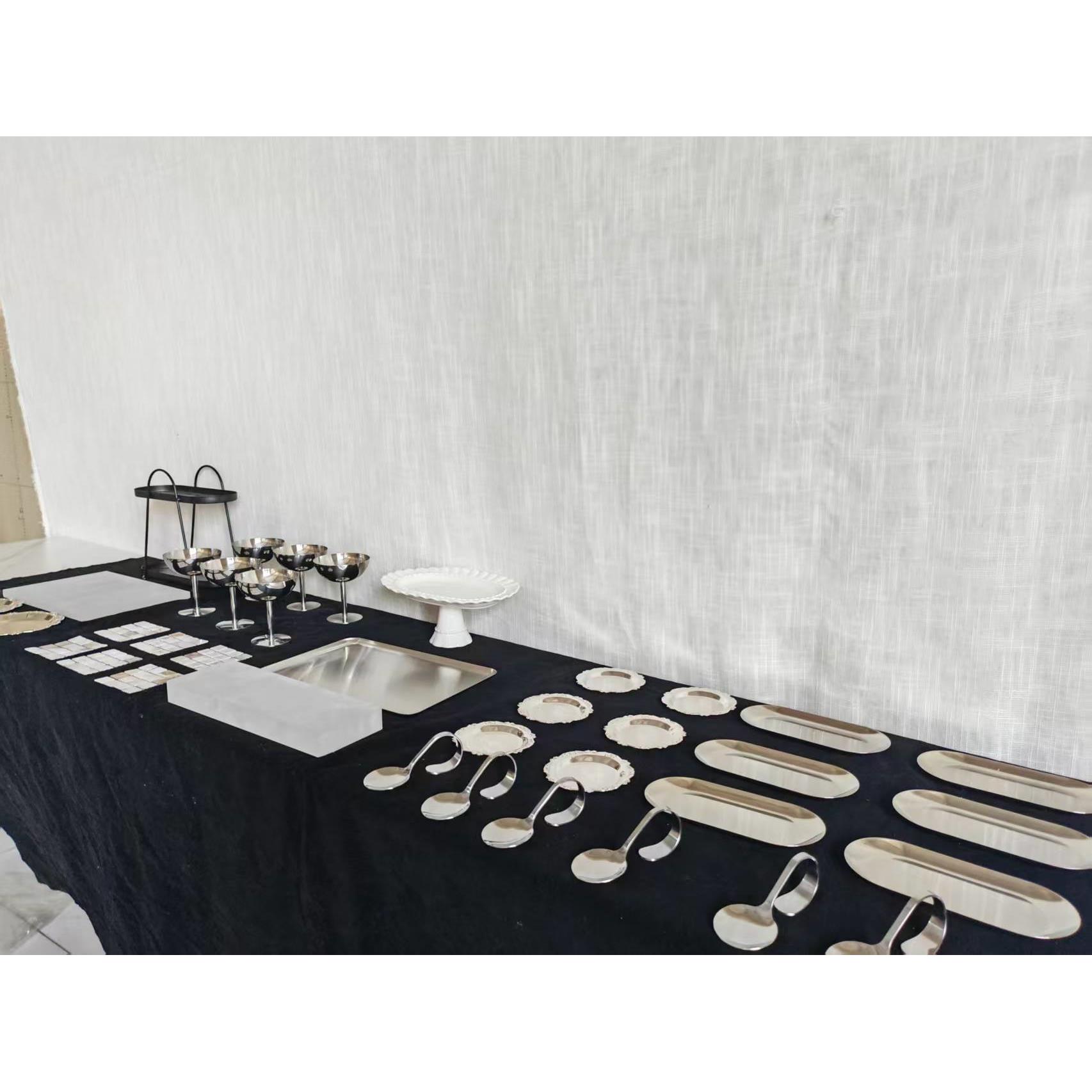 金属质感甜品台老钱风甜品摆件银器皿黑银色甜品台架子展示架