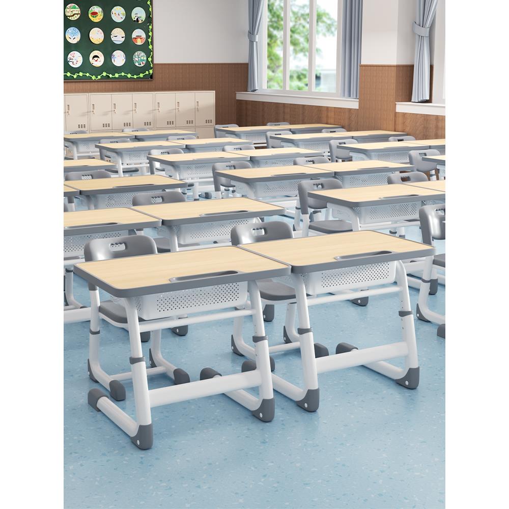 学校课桌椅小学生家用书桌培训机构学习写字桌子可升降儿童学习桌