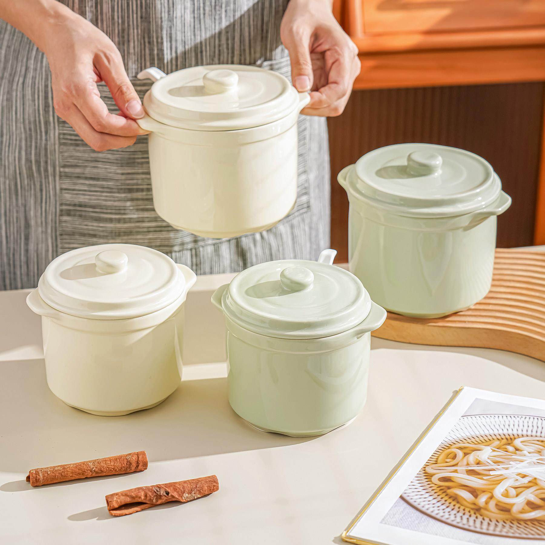 陶瓷猪油罐耐高温家用带盖子食品级荤油辣椒油厨房专用罐可放冰箱,厨房/烹饪用具,猪油罐,淘宝优惠券,粉丝福利购,淘宝优惠卷