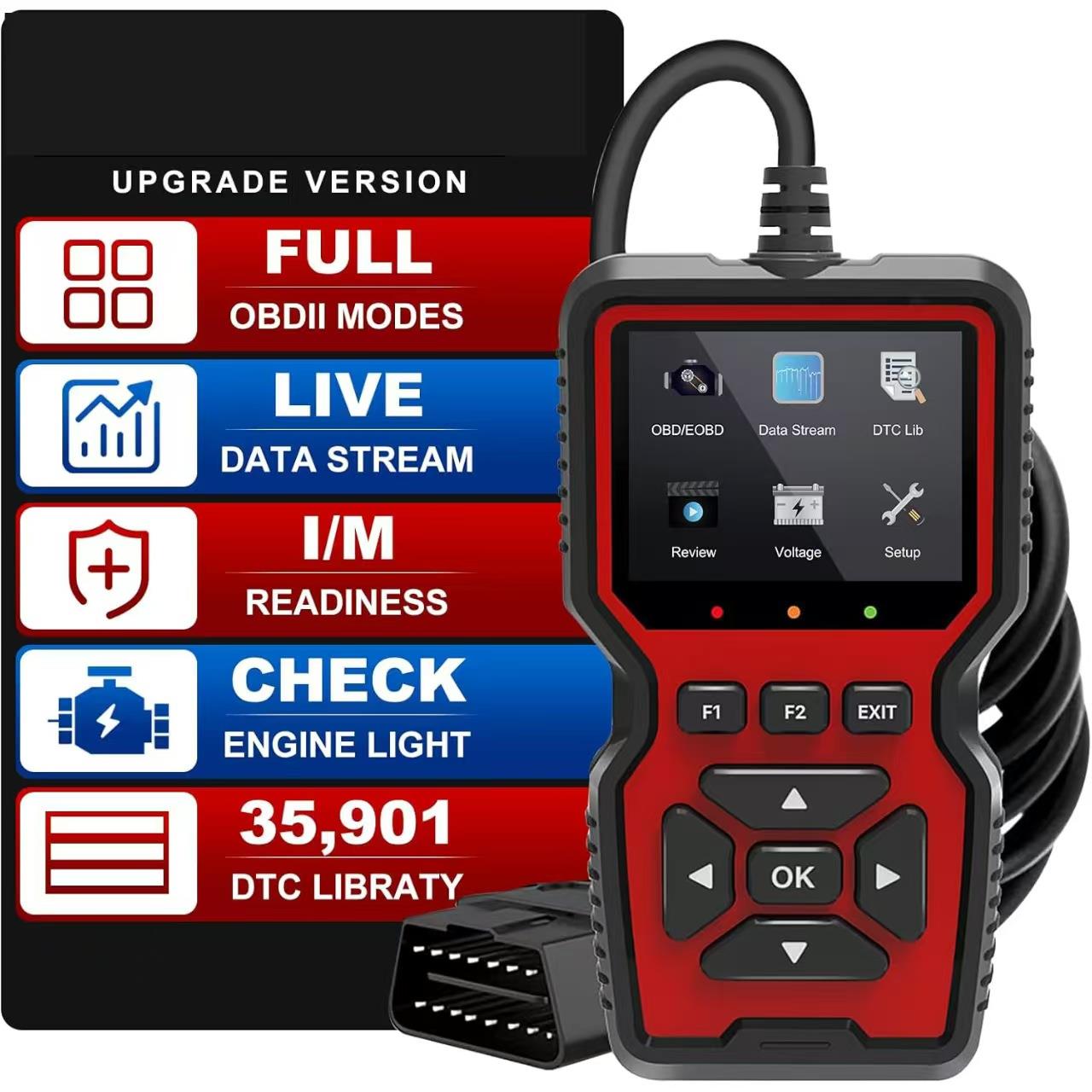 V519 Custom Universal Car OBD II Scanner OBD2检测仪诊断仪