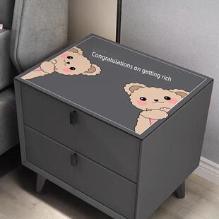 桌面垫床头柜盖垫卡通柜面垫洗衣机盖布防水防滑免洗万能盖可裁剪